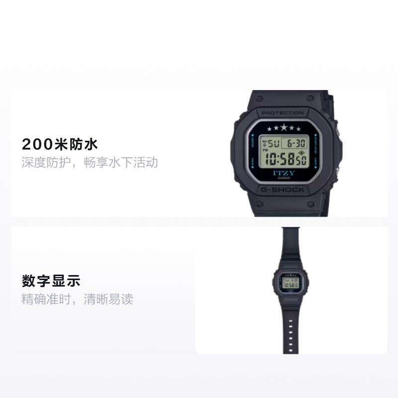 

CASIO 200m waterproof fully automatic calendar Quartz resin strap women s watch gray dial GMD-S5610IT-1 сірий колір
