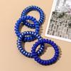 3pcs/lot Elastic Hair Band Multicolor Elastic Hair Bands Blue Spiral Hair Tie High Elasticity Telephone Wire Hair Accessories