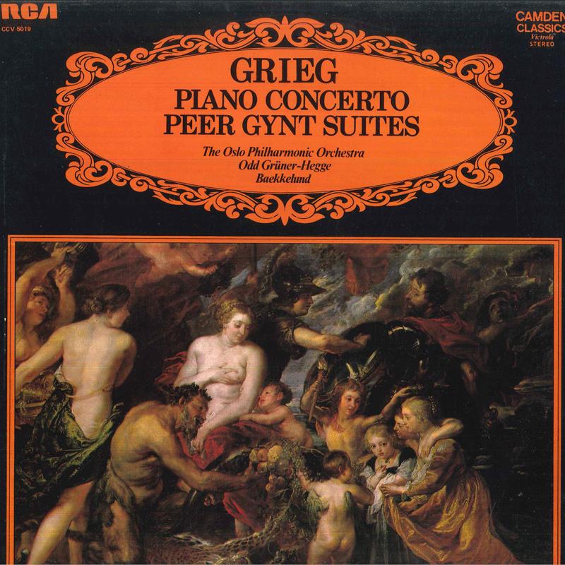 

LP Record KJELL BAEKKELIND, ODD GRUNER HEGGE, - Gried Piano Concerto In A Minor, Op CCV5019 RCA CAMDEN CLAS UK Classical Used