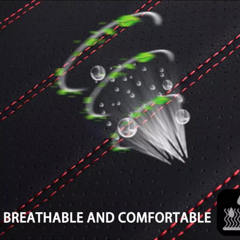 Huse scaun auto din piele PU 3D Covoraș pernă scaun auto Respirabil Husă scaun auto față spate spate