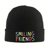 New Smiling Friends Logo Knit Hat Beanie Winter Hat Warm Hip Hop Caps Unisex Women