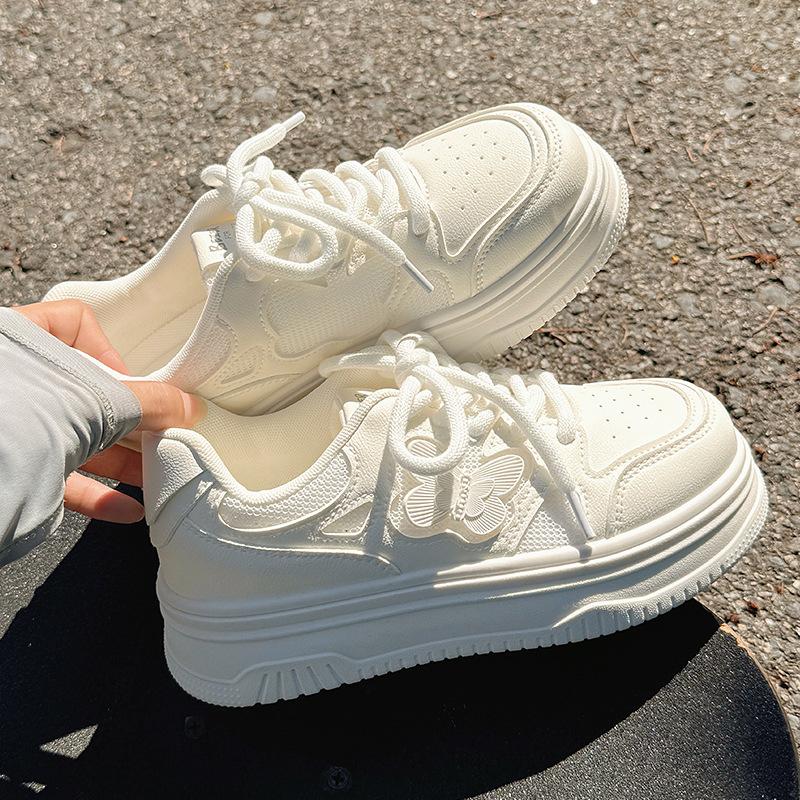 Little White Shoes Women's 2025 Spring and Autumn New Korean Version of Fashion Women's Summer Breathable Mesh Sneakers Dad Shoes Trend