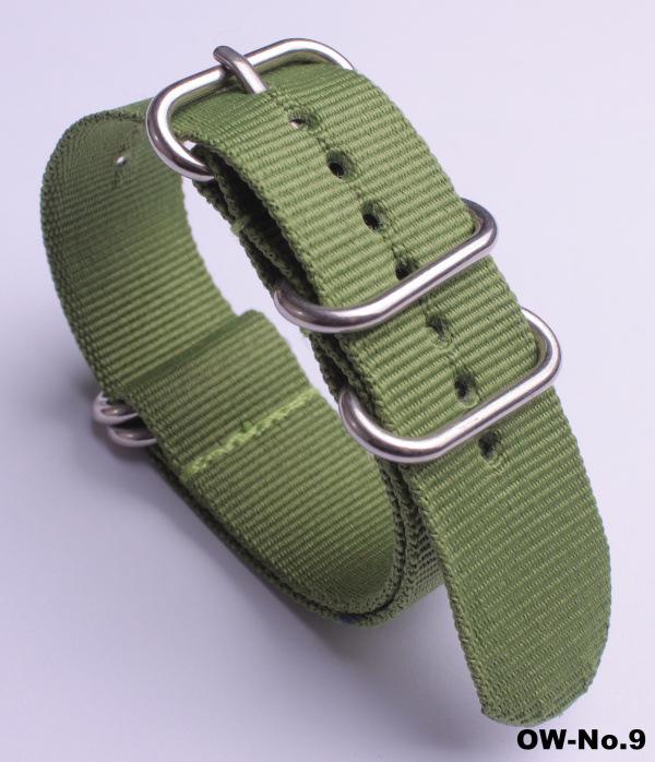 Silver Smooth Oval Buckle Nylon Watch Strap - Waterproof E-commerce Source Watch Band