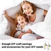 Earrings Sets with Tassels Earring Hooks Pliers for DIY Craft Jewelry Making