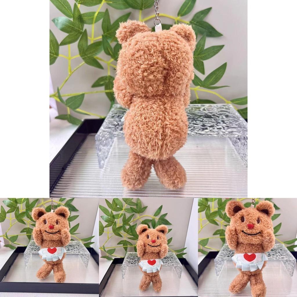 Brown Lovable Butterbera Bear Plush Toy Extra Soft With Convenient Keychain