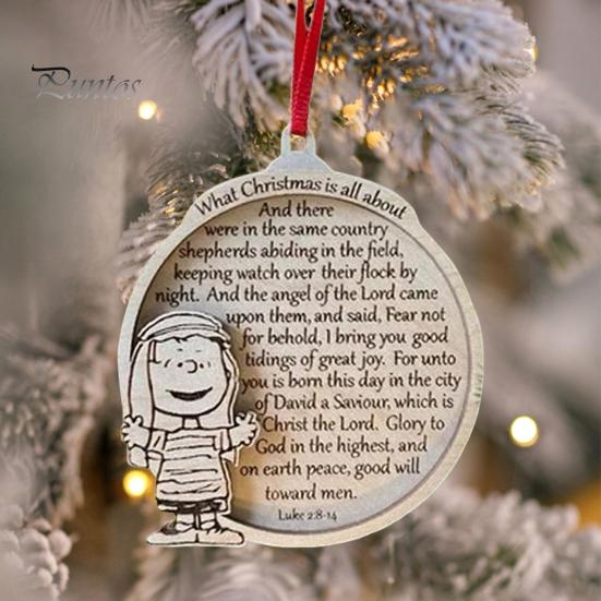 

Милое деревянное украшение со значимыми стихами из Библии. Что такое Рождество Деревянное подвесное украшение для праздничного декора елки A