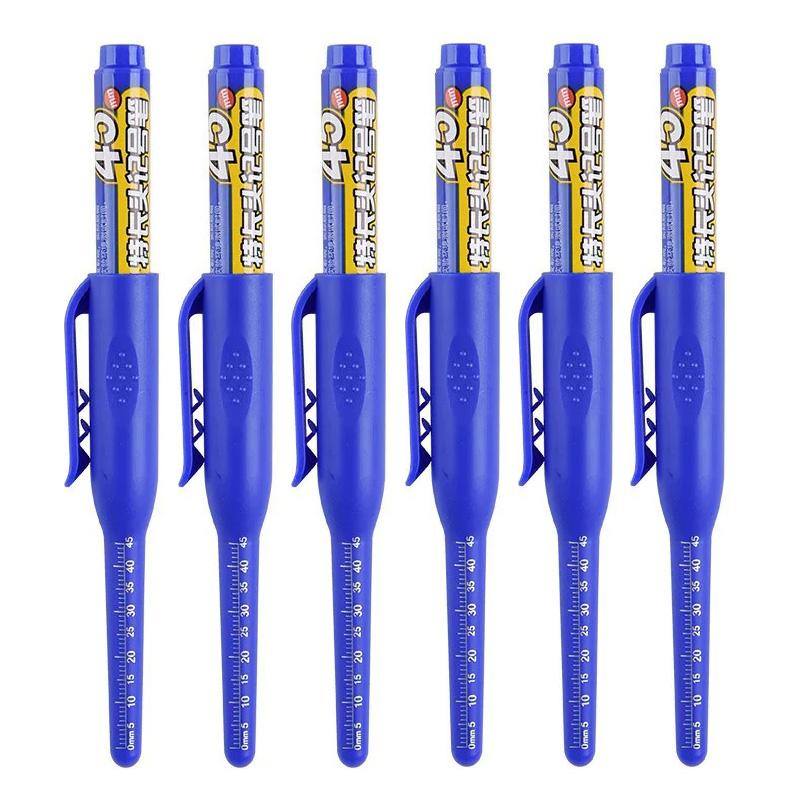 1/3/6PCS 45mm Deep Hole Long Head Paint Markers For Metal Perforating Waterproof Bathroom Woodworking Graffiti Paint Supplies