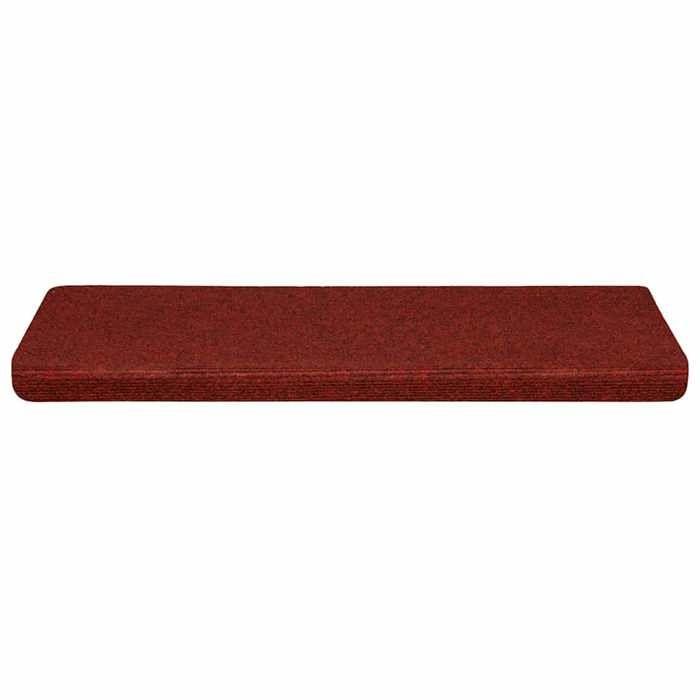 VidaXL Self-adhesive Stair Treads 30 Pieces 65 X 21 X 4 Cm Rectangular Border Burgundy Red 3365695