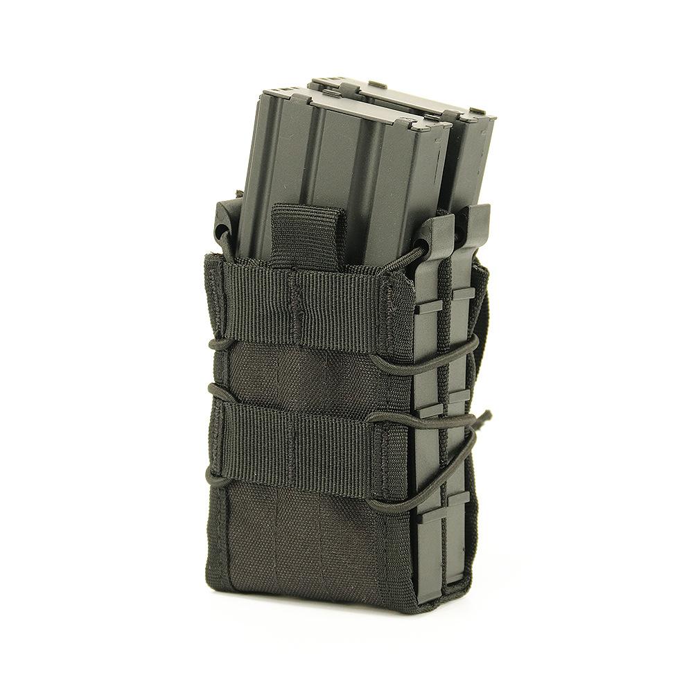 Tiger double full size cs camouflage quick pull function bag 5.56/7 .62molle double layer accessory magazine box