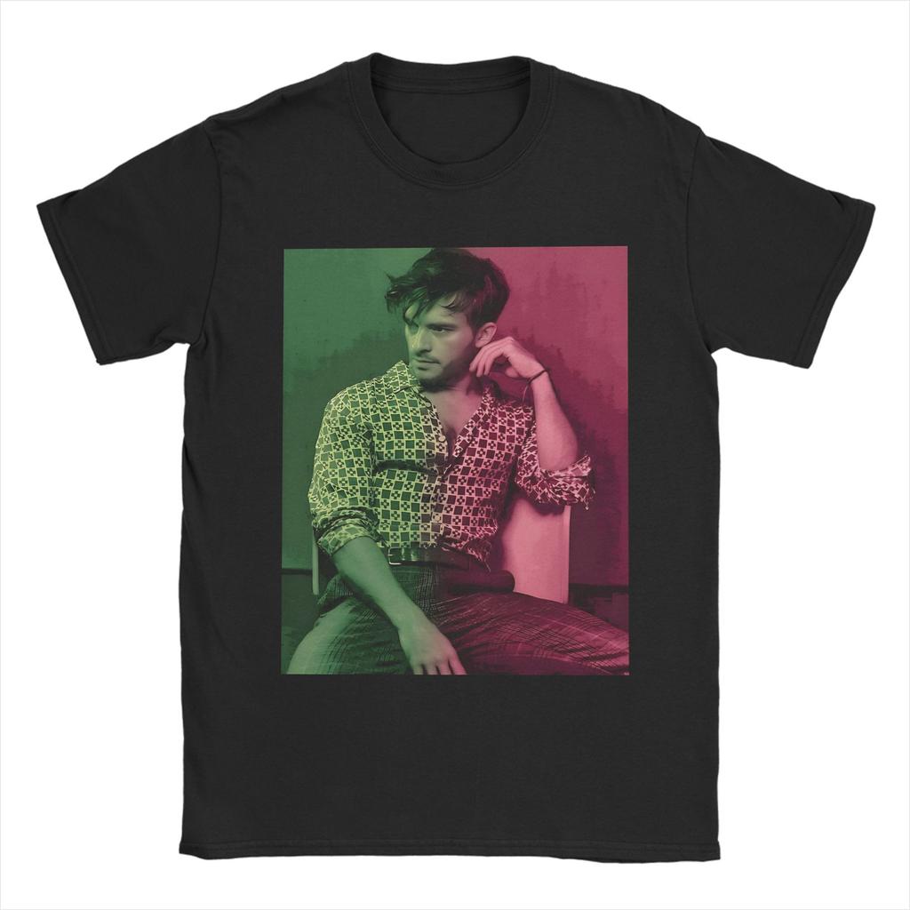 Vintage Pop English Jonathan Bailey Actor TShirt for Men Women Cotton T Shirts Short Sleeve Tee Shirt Plus Size Clothing