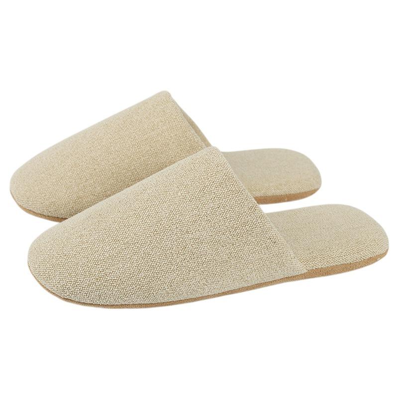 Warm Fate Baotou Silent Cotton Slippers Women's Four Seasons Indoor Home Simple Floor Couple Premium Slippers Men