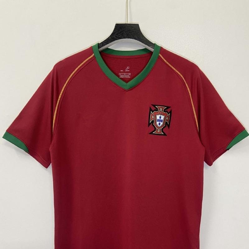 Vintage Portugisisk Italiensk Vintage Fotbollsdräkt Grossist Nostalgisk Utgåva Match Högkvalitativ Fotbollsdräkt Fläktutgåva