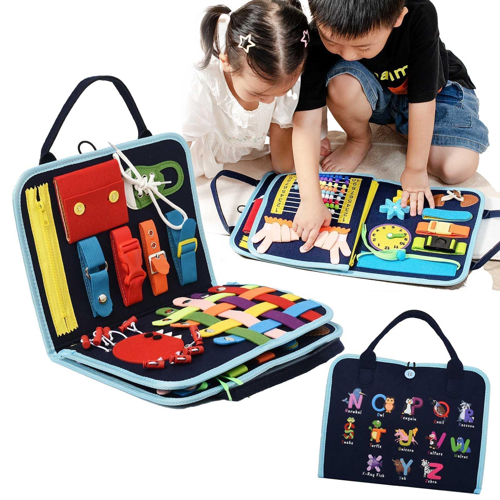 

Montessori Toy Japanese Educational Toy by Educational Ages and 6 in Educational Busy Board for Boys and Birthday Dressing Prep for Kindergarten