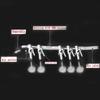 Stainless Steel Aquarium Tank Air Pump Air Flow Splitter Air Flow Tube Pipe Line Control Valve Switch Valve