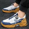Summer New Running Shoes Rotating Buckle Sports Shoes Men's Mesh Breathable Thick-soled Casual Men's Shoes Outdoor Non-slip and Wear-resistant