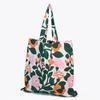 Bolsa de Tecido Marimekko Pieni Green Green, 44x43cm (Branco x Verde x Rosa x Laranja), 073876 163, Bolsa Tote Pieni Green Green, Estampa Floral Escandinava.