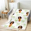 Cowgirl Fleece Throw Blanket with Western Boots  Pink Bow Fairy Tale Princess Decor Soft Flannel x Inch for Adults  Teens
