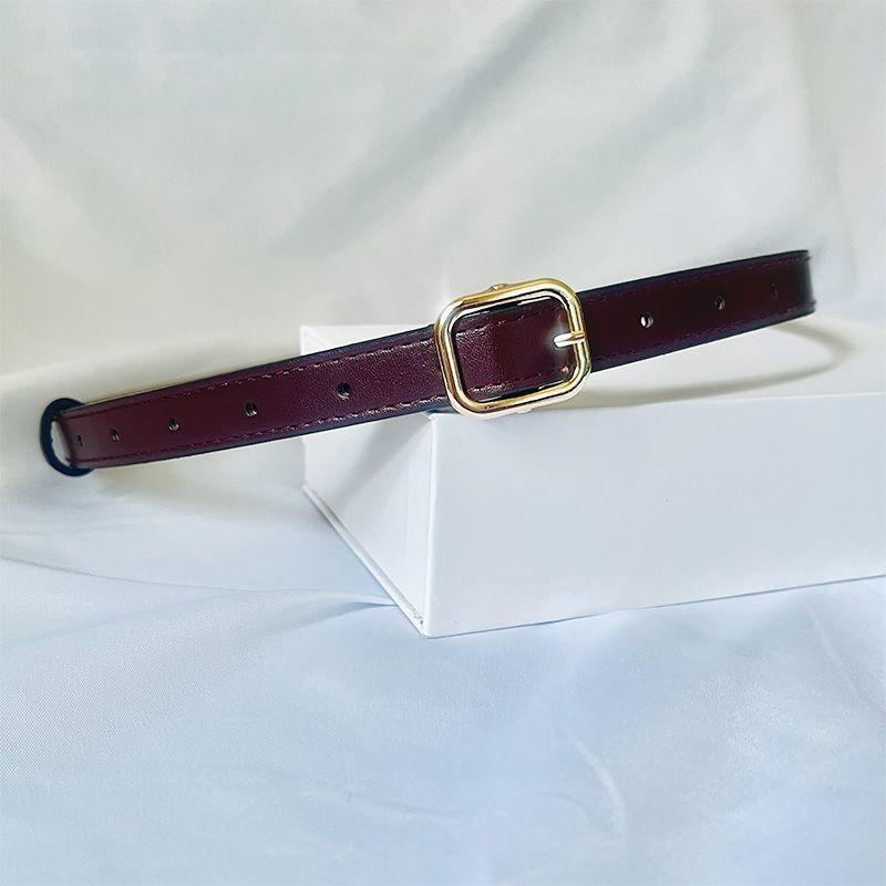 Womens Slim Stylish Alloy Buckle Belt Timeless Retro Fashion Ideal For Casual Wear