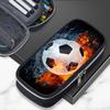 Large Capacity Football-Themed Pencil Case Boys Teens School Supplies Sporty Stationery Bag Casual Unisex