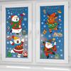 Christmas Decorations Window Pvc Static Sticker Arctic Bear Santa Claus Reindeer