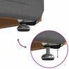 Stool Dark Grey 81 X 41 X 40 Cm Fabric and Particleboard