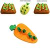 Soft Carrot Plush Toy For Early Education And Pet Chewing Play