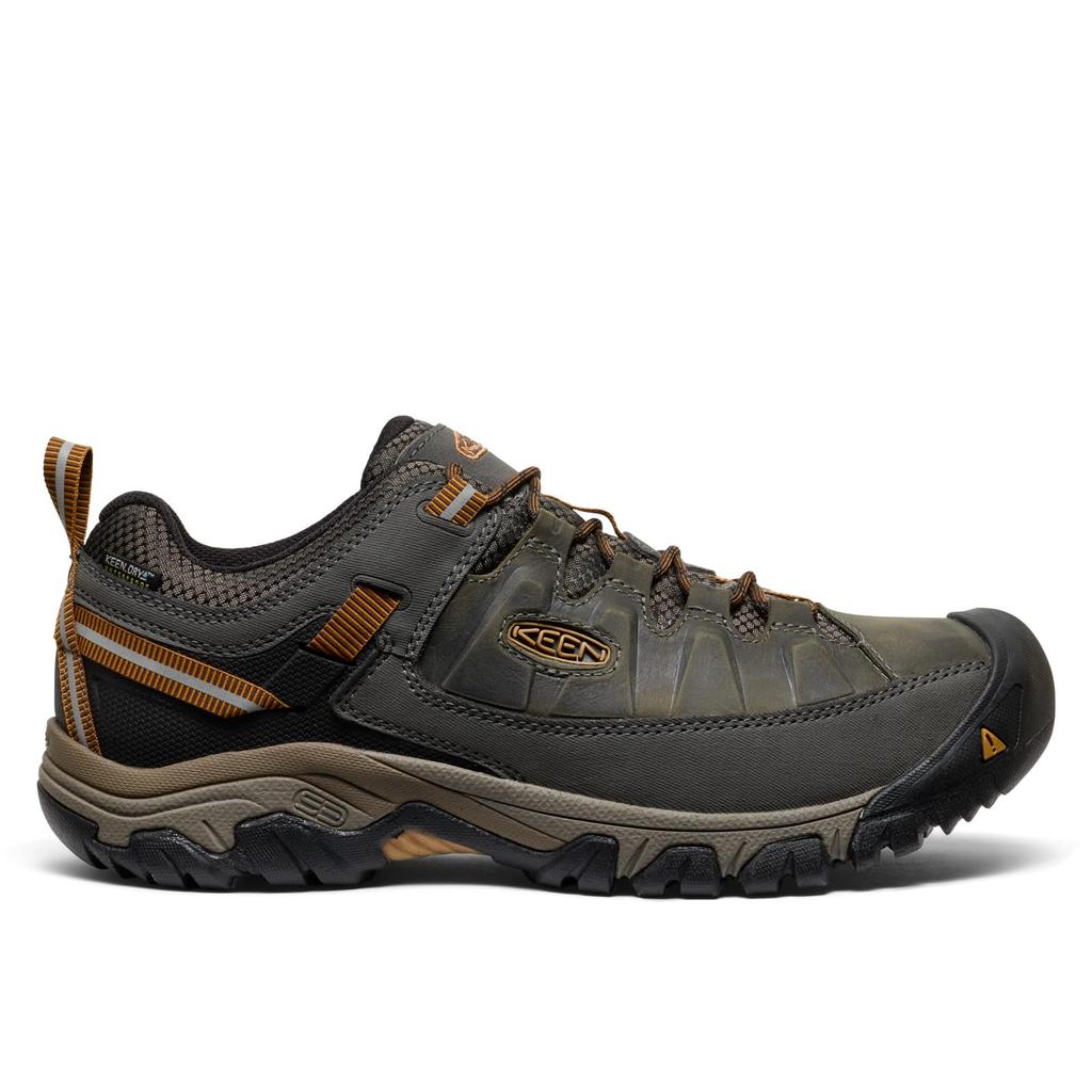 Trekking Shoes TARGHEE III WP Targhee Three Waterproof BLACK BROWN Cm [KEEN] Men's OLIVE/GOLDEN 26.5