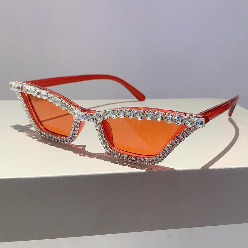 Vintage Markowe Projektanckie Kocie Oko Diamentowe Okulary Przeciwsłoneczne Damskie Dla Kobiet Luksusowe Okulary Przeciwsłoneczne Punk Popularne Kryształowe Odcienie z Cyrkoniami