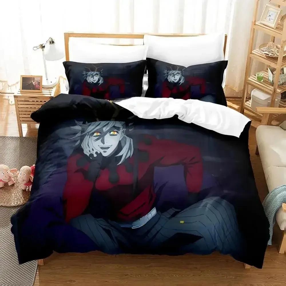 Nytt Doma Sängklädesset Enkelt Twin Full Queen King Size Sängset Vuxen Barn Sovrum Påslakanset 3D Tryck Anime Lakan Set