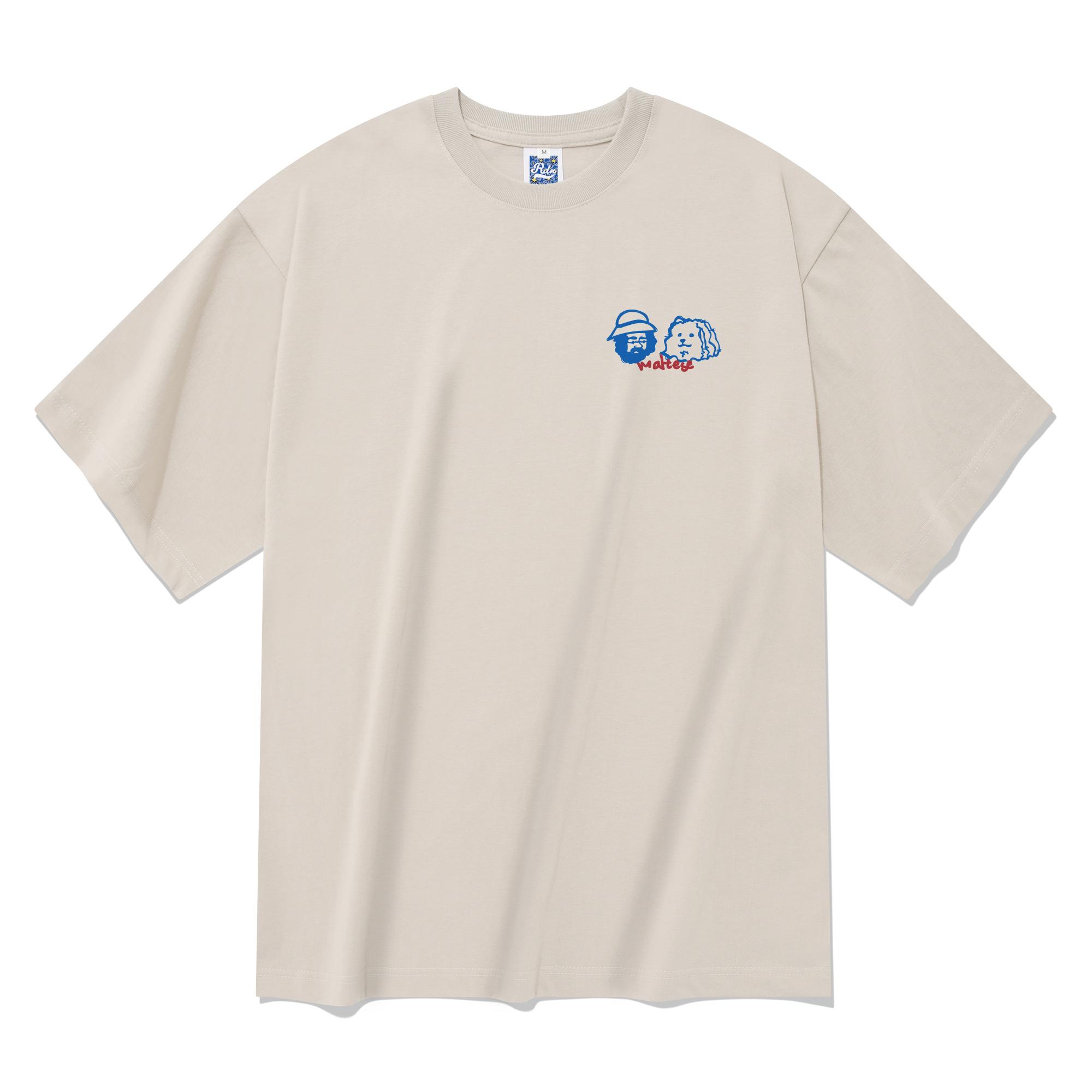 Radineo Best Friends Short Sleeve T-Shirt Beige L