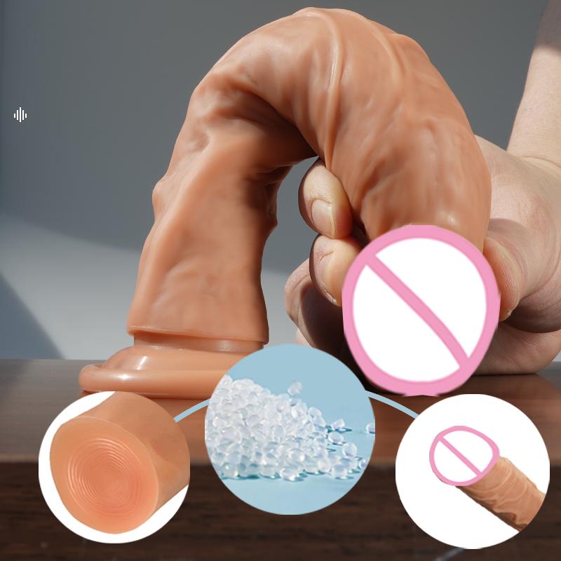 Realistic Dildo Silicone Penis Adult Sex Toys G-spot Anal Stimulation Masturbator Dildo with Suction Cup Adult SexToy ButtPlug
