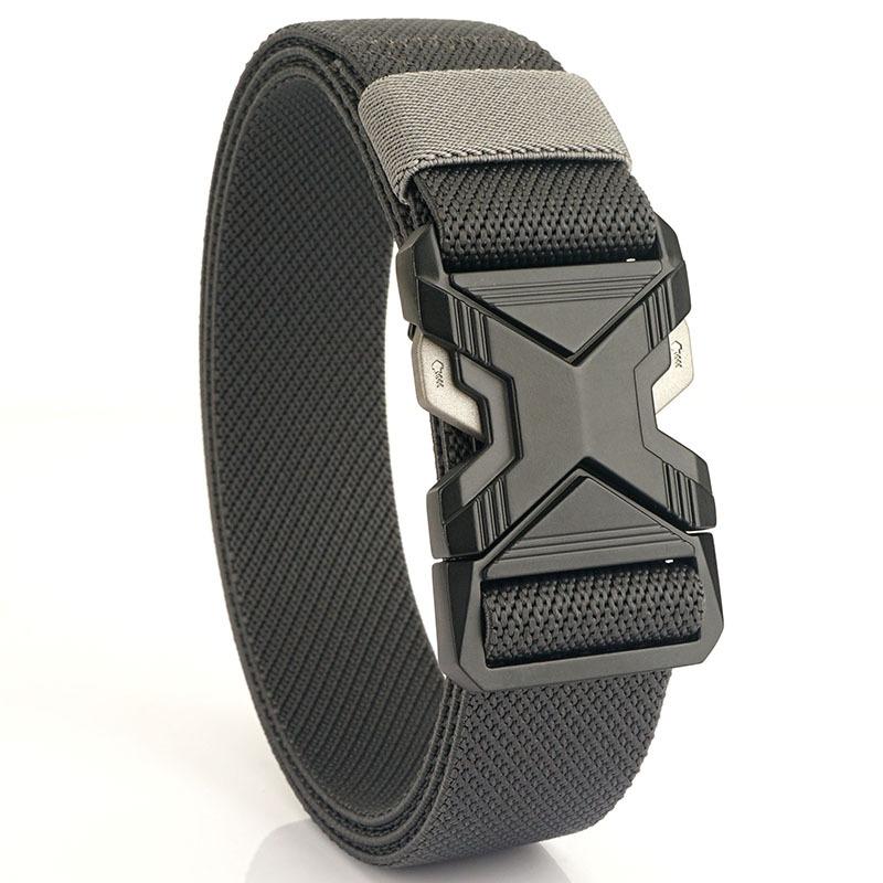 Spring New 3.4cm Casual Elastic Woven Belt, Casual and Fashionable Commuter Men's Belt