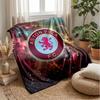 Coperta in Flanella con Stampa Aston Villa, Morbida Calda Leggera Coperta da Divano Letto Campeggio