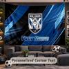 Wall Hanging Tapestry Custom NameCanterbury-Bankstown Bulldogs Pattern Personalized Printed Fabric Wall Decor