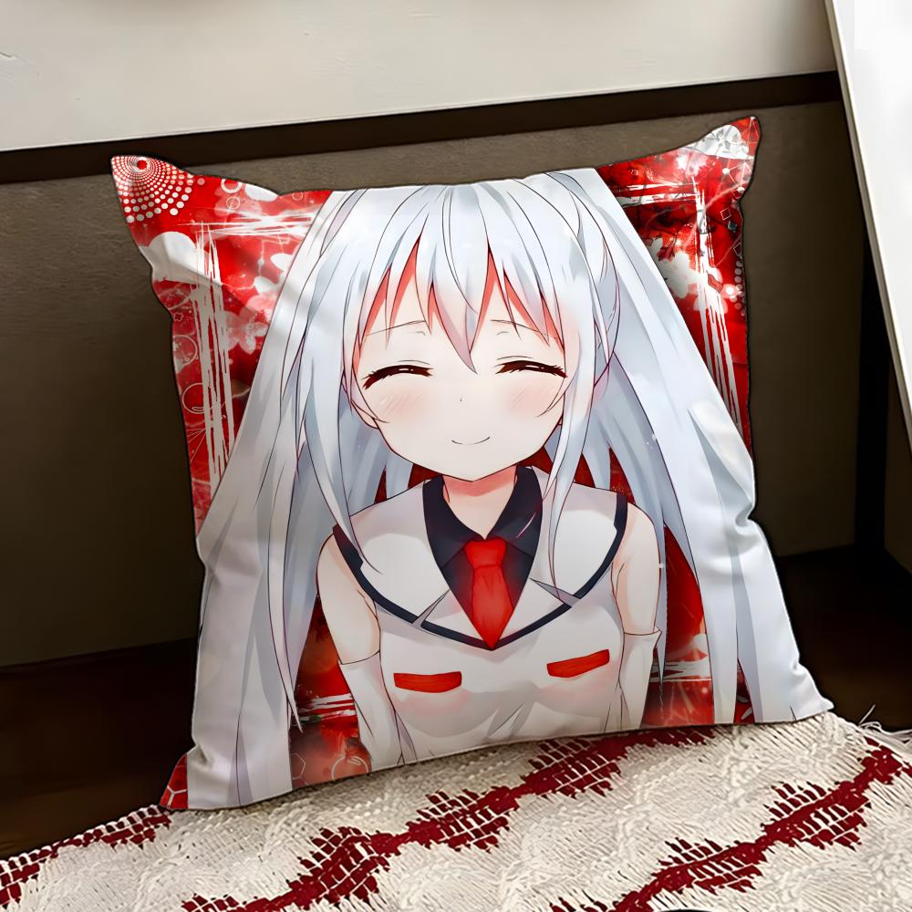 Cute PPlastic MMemories Cushion Cover Reversible Soft Durable Pillow Cover Home  Car MultiScene Use for Daily Comfort