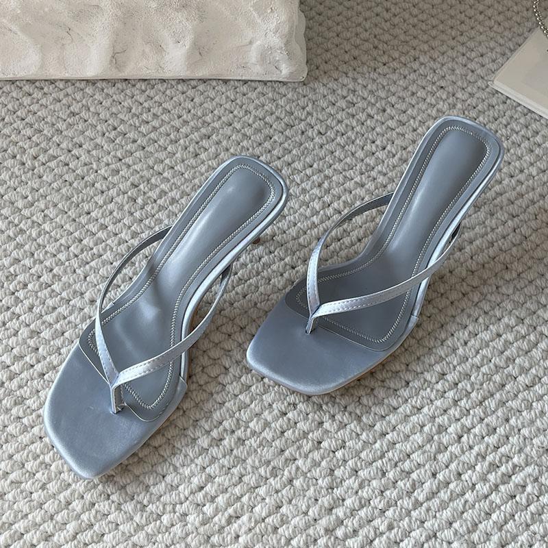 Mode Frühling Sommer Damen Absatz Hausschuhe Sandalen Rosa Strand Weiblich Flipflops Mode Dünne Absätze Damen Hausschuhe Pantoletten Schuhe Pumps