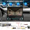 1Din 7'' MP5 Radio Player FM AM RDS Automatic Retractable Screen Wireless Carplay Android Auto Multimedia USB Type-C Car Stereo