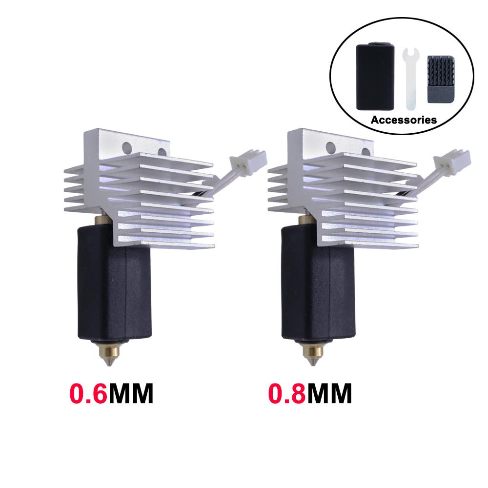 Upgrade Elegoo CC Hotend 0.2/0.4/0.6/0.8mm Assembled Extruder Hotend Kit for Elegoo Centauri Carbon Hot End / Centauri Nozzle