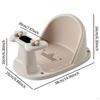 Bathtub Support Seat Featuring Strong Suction Cup and Comfortable Cushion