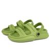 Fashion Green Cool Men Slippers Summer Women Sandals Couple Home Slippers Non-slip Breathability Thick Sole Shoes Outdoor Soft Sole Sand