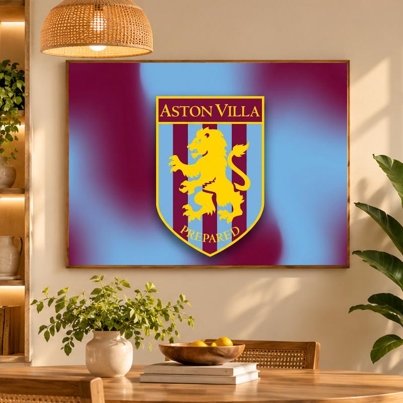 5D Diamond Painting Aston Villa Football DIY Full Drill Diamond Art Kit Home Decoration