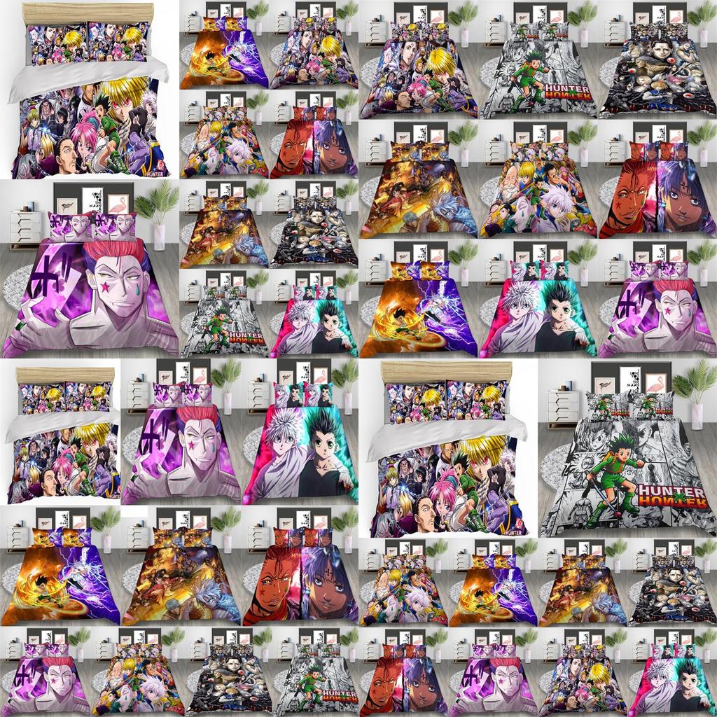 Hunter Hunter 3D Gedrucktes Anime Bettwäscheset für Komfortablen Schlaf US EU Größen