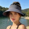 Sun Protection Hat Empty Top Design Foldable Outdoor Travel Summer Beach Cap Adjustable UV Protection Sport Sun