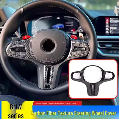 BMW Carbon Fiber Steering Wheel Cover for 3, 4, 5 Series, X3, X4, X5, X6 G Chassis MP Shift Paddles
