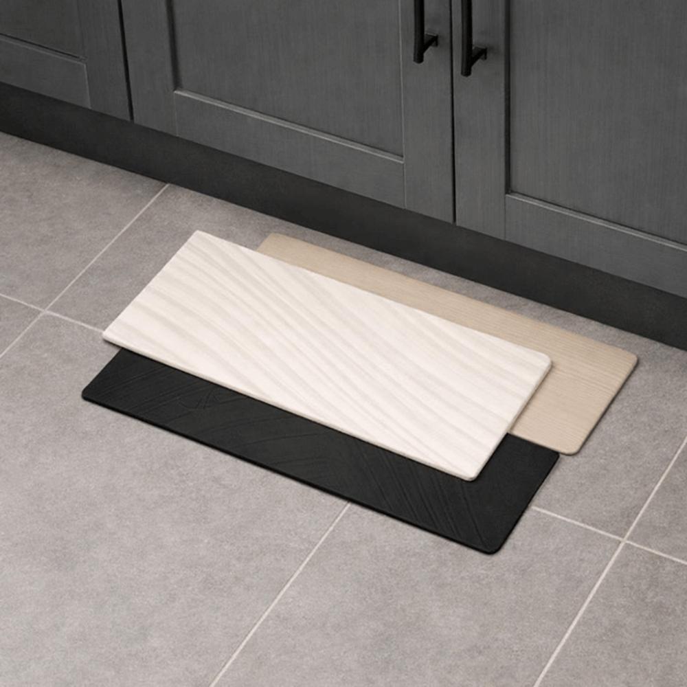 Practical Diatom Mud Painting Pigments Bath Mat Water-Absorbing Wear-resistant Kitchen Mat Washable Soft Door Mat Entryway