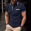 2026 Summer Men's Sports Polo Shirt with Button Pocket