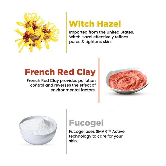 The Skin Story Re-Mineralizing Witch Hazel Face Pack | Deep Cleansing, Blackhead Remov| Suitable for Oily Skin | Paraben Free 100g
