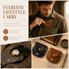 2 Pcs Vintage Compass Bag PU Watch Organizer Durable Pocket Watch Storage Pouch  Travel Accessories