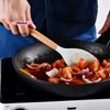 1Pc Silica Gel Cooking Utensil Scoop with Beech Wood Handle Salad Agitator Pot Scoop for Home Kitchen