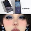 Night Rose Dual Shadow Palette: Dark Smoky Eye with Shimmer, Matte & Glitter for a European Spicy Look.